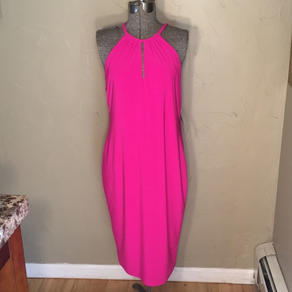 ralph lauren hot pink dress